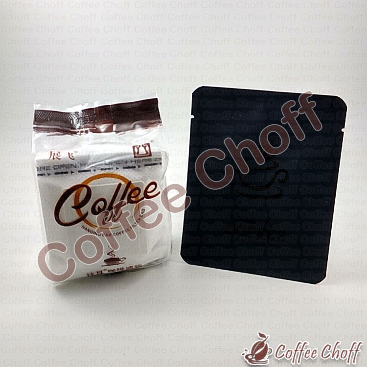 Jual Paket Drip Bag 50 pcs Dan Filter Kopi Sachet Black Doff 50 lembar ...