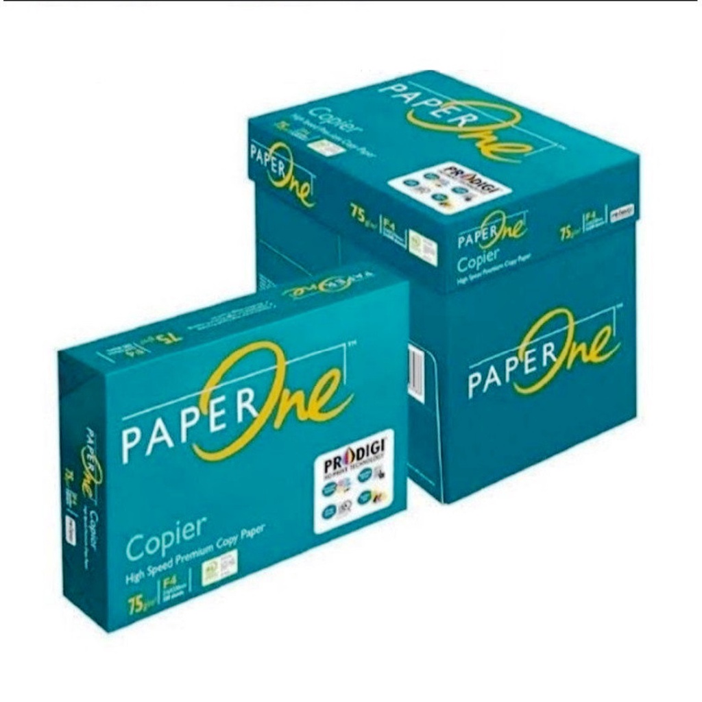 Jual Kertas HVS Putih F4 75 Gsm Rim 500 Lembar - Paper One | Shopee ...