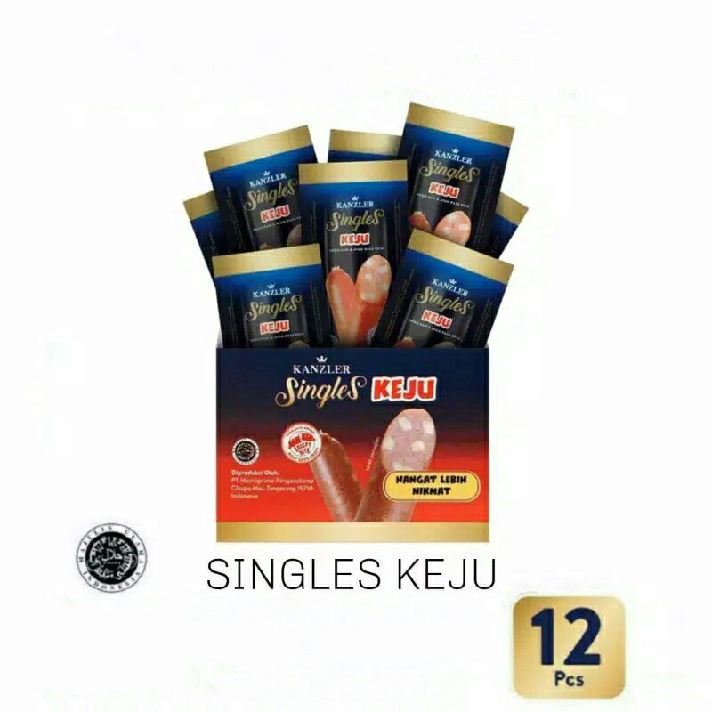 Jual Sosis Kanzler Singles Keju Box Isi 12 Pcs Shopee Indonesia