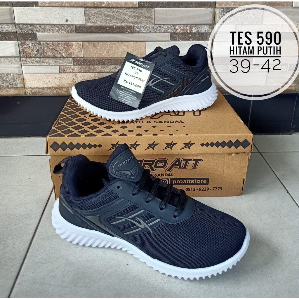 Jual Sepatu Pro Att original Hitam Putih Sekolah Hangout Mall | Shopee ...