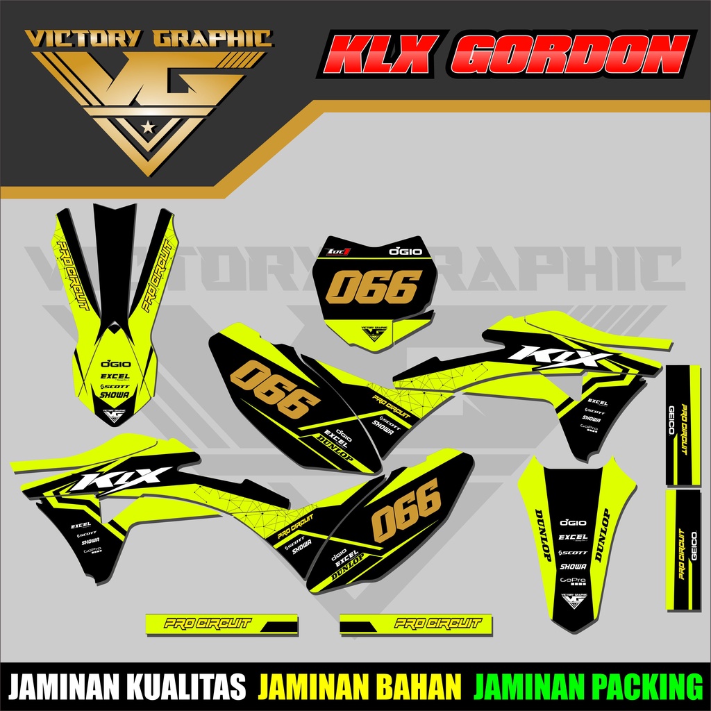 Jual Decal Gordon Decal Klx Gordon Full Body Shopee Indonesia