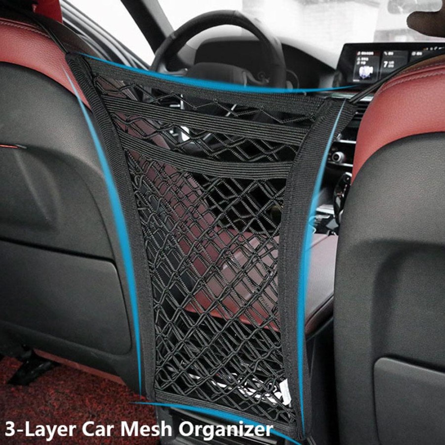 Jual Car Net Storage Organiser 3 Lapis Bahan Tebal High Quality ...