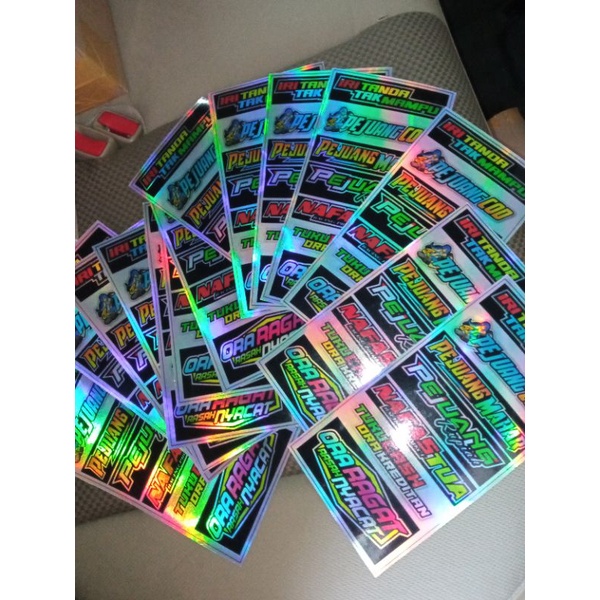 Jual Stiker Pack Racing Hologram Kata2 Lucu Kata2 Herex | Shopee Indonesia