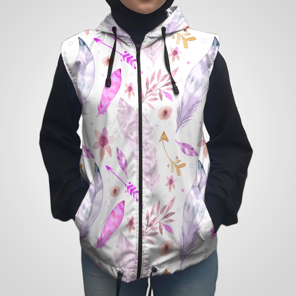 Jual Rompi Printing Parasut Wanita Pria Vest Hoodie Olahraga Running ...