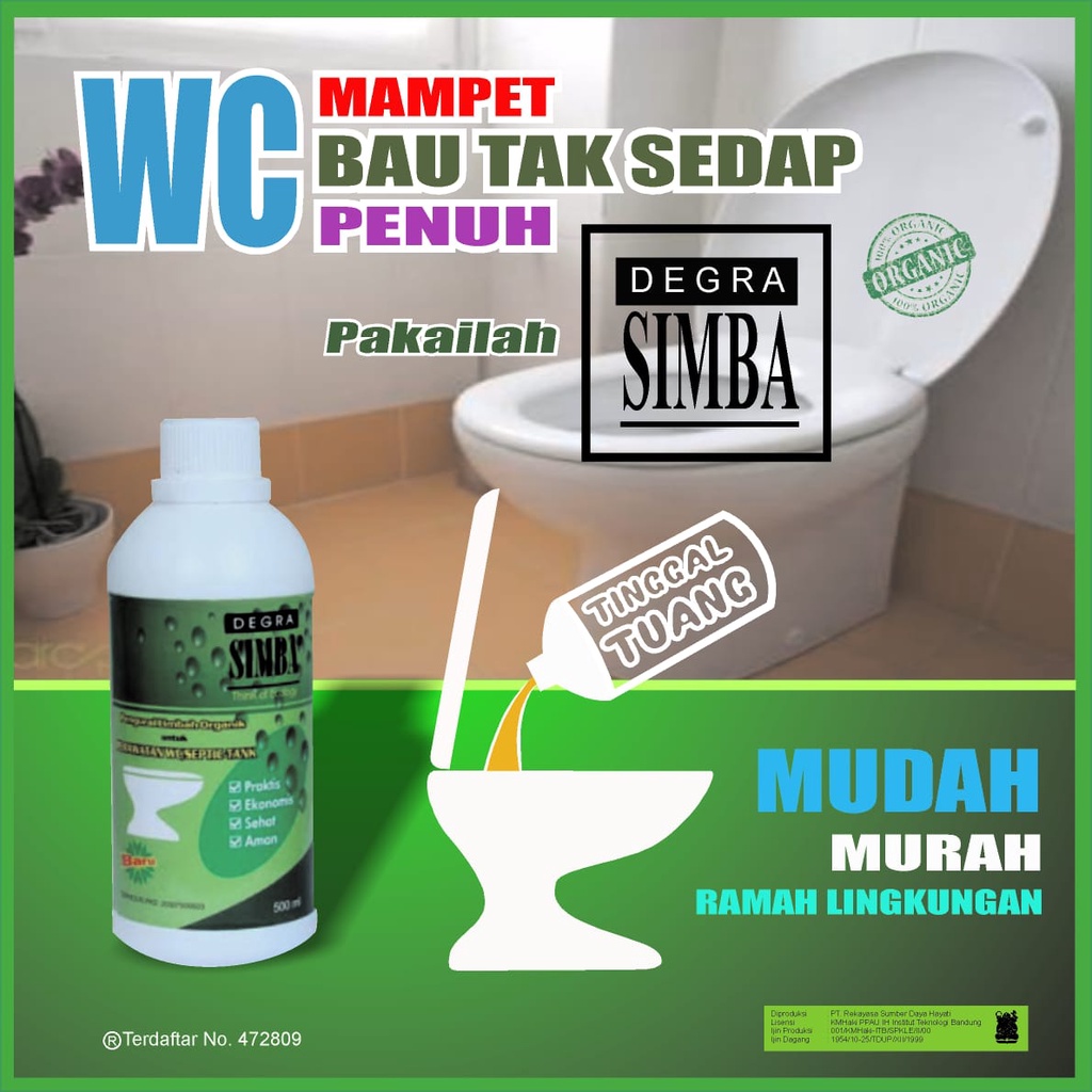Jual SOLUSI WC PEMELIHARAAN TOILET TANPA BONGKAR --- DEGRA SIMBA ...