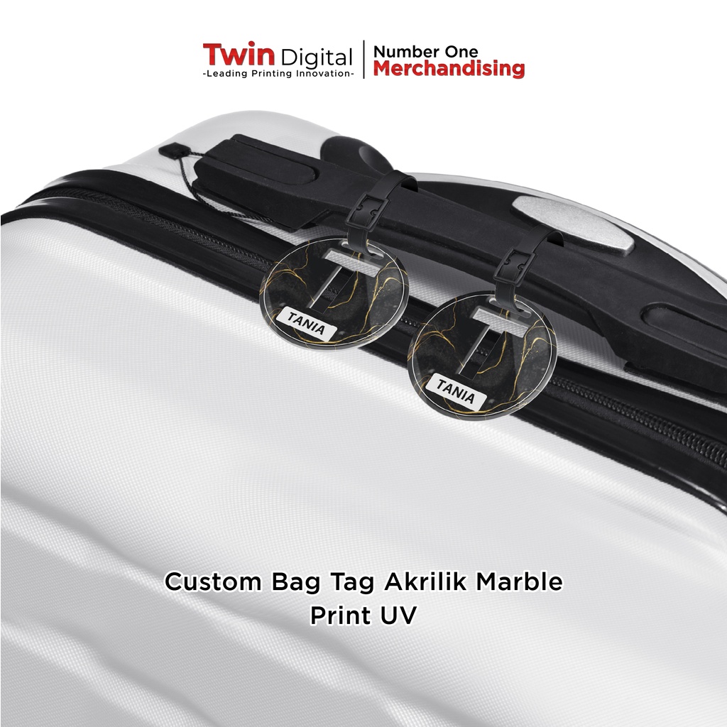 Jual Twindigital Custom Luggage Tag Akrilik Gantungan Label Nama Tas ...