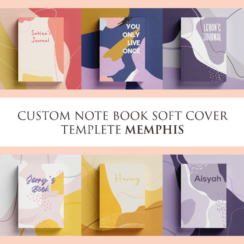 Jual Notebook Buku Catatan Custom A5 Soft Cover 100 Halaman Jilid Binding Memphis Shopee Indonesia
