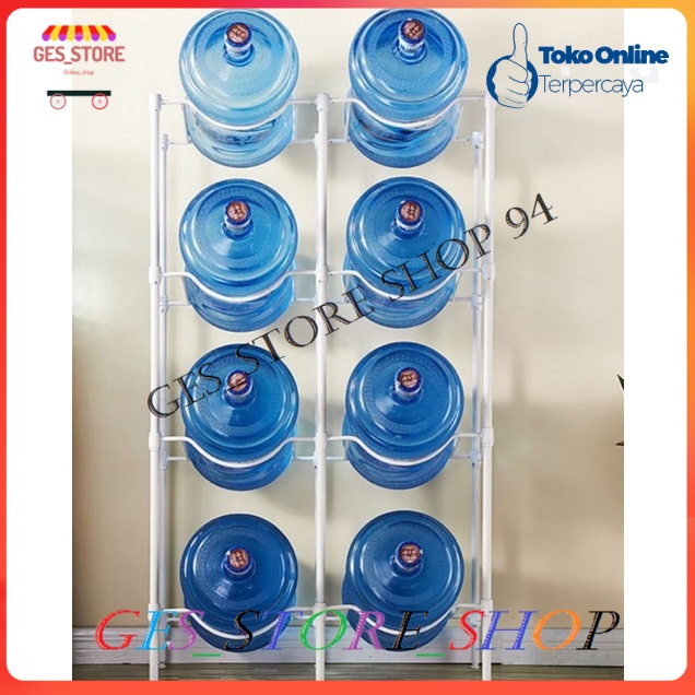Jual Krisbow Rak Galon 8 Susun Murah/Rak Penyimpanan Galon 8 susun/Rak