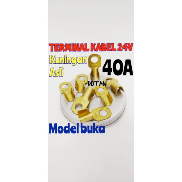 Jual (NS40 MODEL BUKA) TERMINAL SKUN KABEL 12/24V KUNINGAN ASLI ...