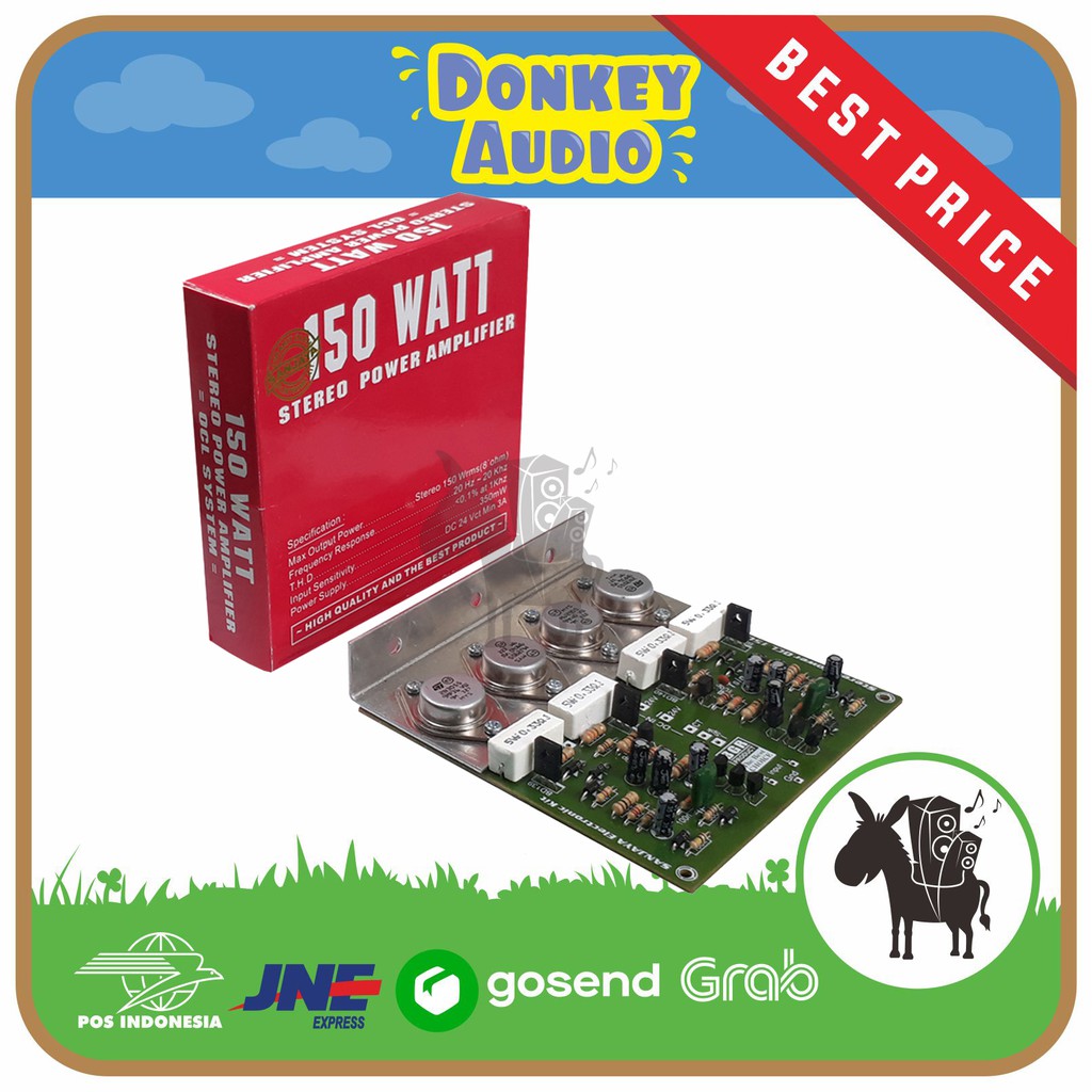 Jual KIT POWER OCL STEREO 150W 150WATT TRANSISTOR TIP41/42 KIT POWER