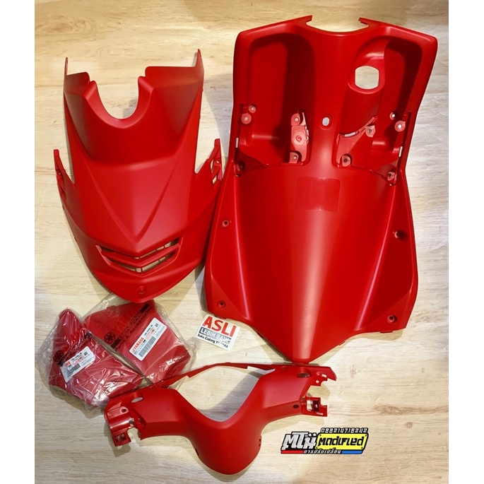 Jual Cover Dek Depan Cover Body Kasar Yamaha Mio Soul Original Merah Terang Shopee Indonesia