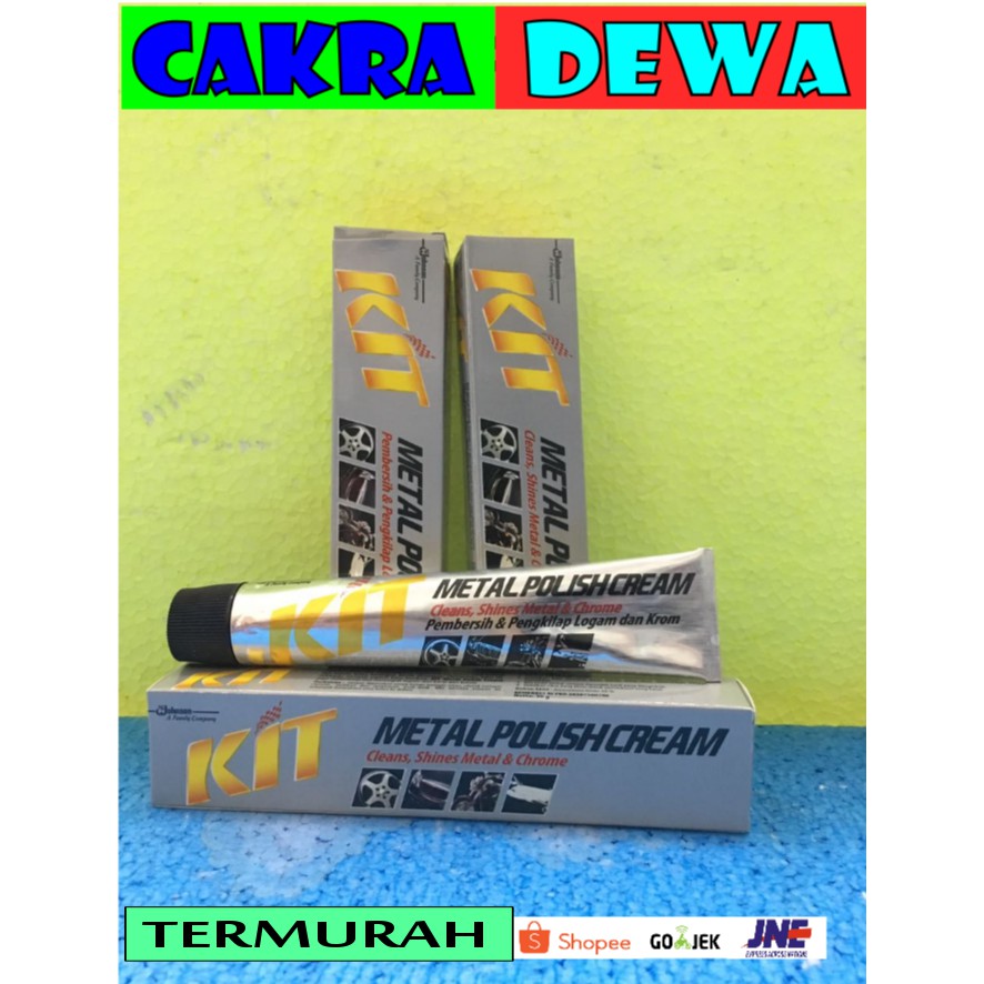 Jual KIT Metal Polish Cream pasta pembersih dan pengkilat logam pada mesin 50 gr Shopee Indonesia