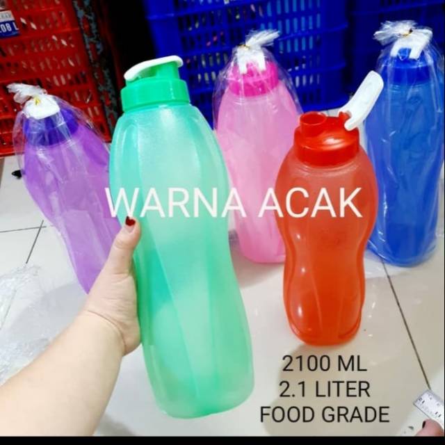 Jual BOTOL MINUM FLIP TOP 2 LITER FLIPTOP JUMBO TRANSPARAN PELANGI 2 ...