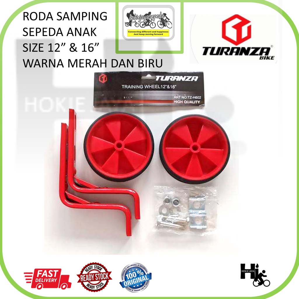 Jual TURANZA RODA SAMPING / BANTU SEPEDA ANAK UKURAN 12 sampai 20 roda ...
