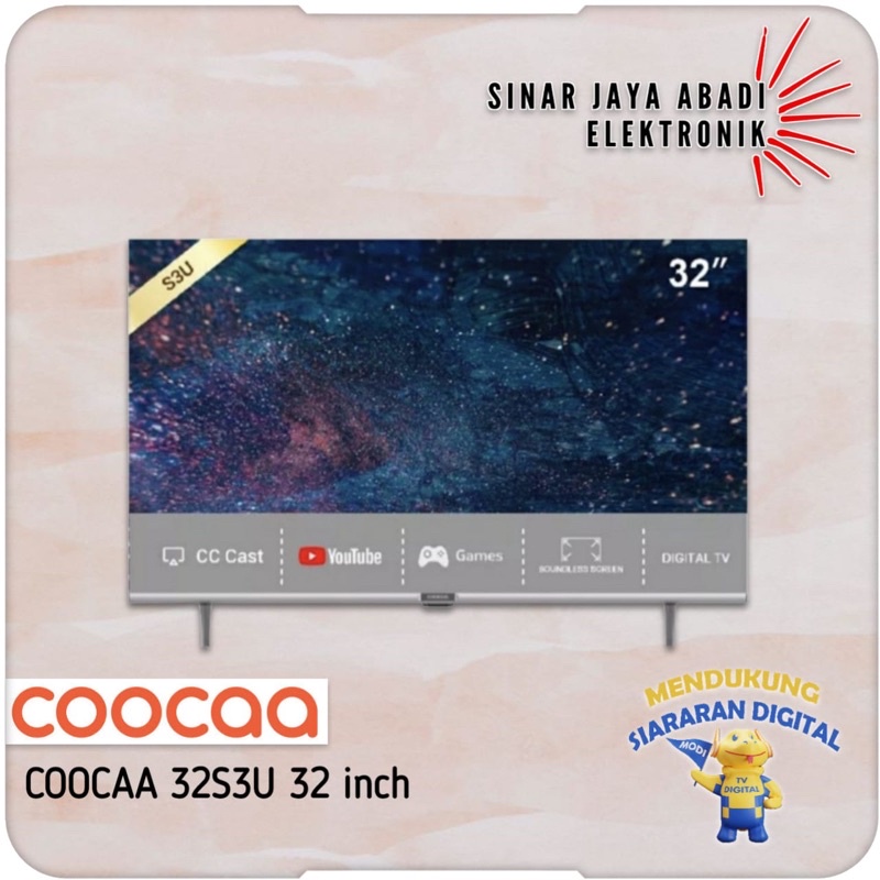 Jual COOCAA 32S3U Digital Smart TV OS Coolita [32 Inch] | Shopee Indonesia