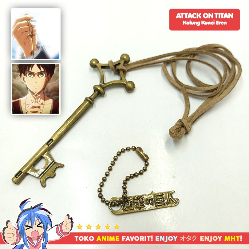 Jual Kalung Shingeki no Kyojin - Attack on Titan Eren Yeager Jaeger Key ...