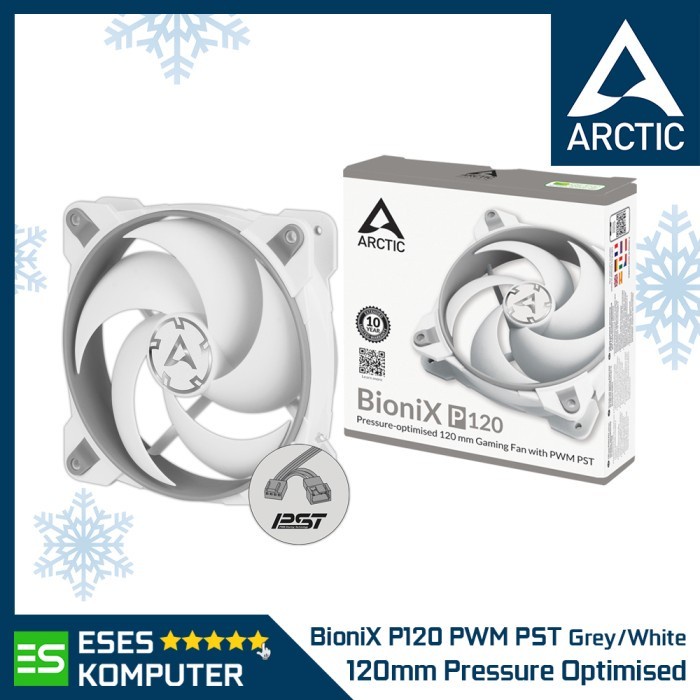 Jual Fan ARCTIC BioniX P120 PWM PST - Grey/White - Static Pressure ...