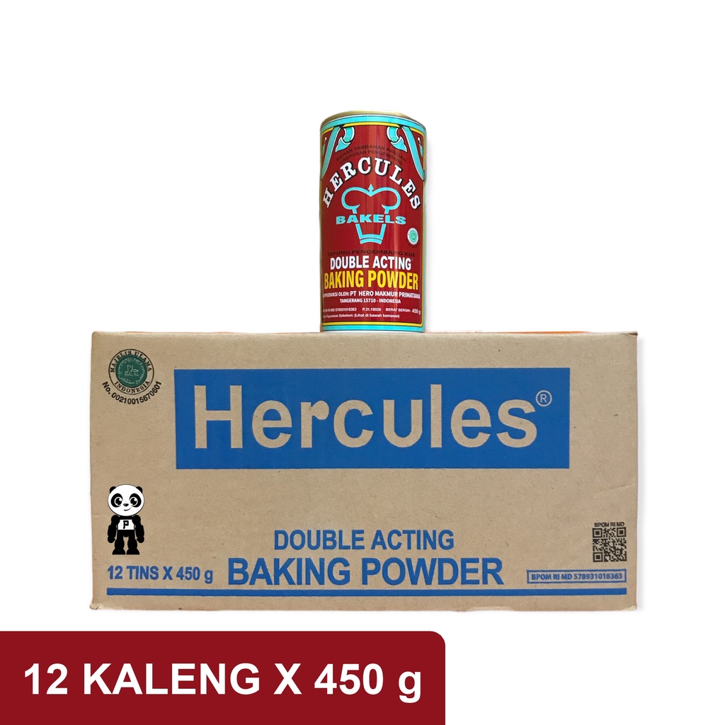Jual Hercules Baking Powder Double Acting 1 Karton isi 12 Kaleng X 450g Shopee Indonesia