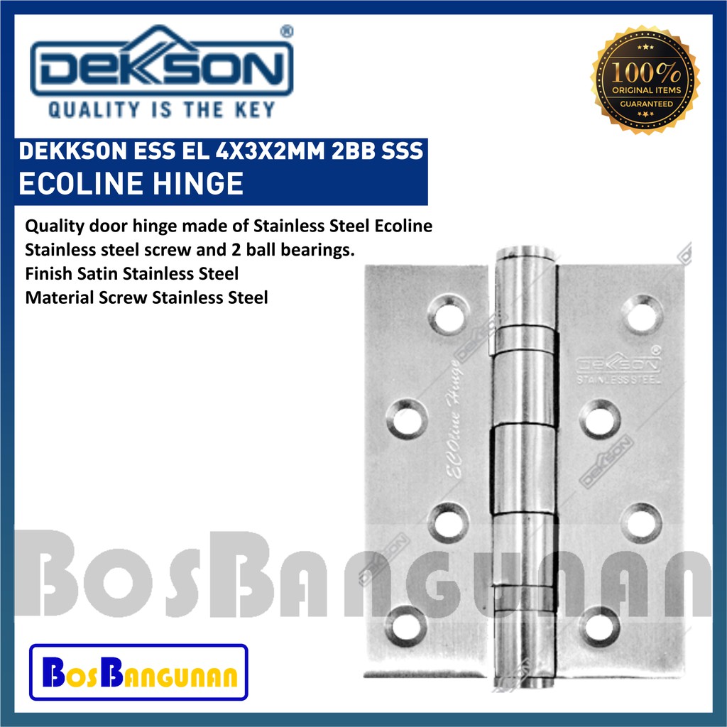 Jual Engsel Pintu Kupu Dekkson Inch Ecoline Hinge Dekkson Ess El X X Mm Bb Sss Hinge