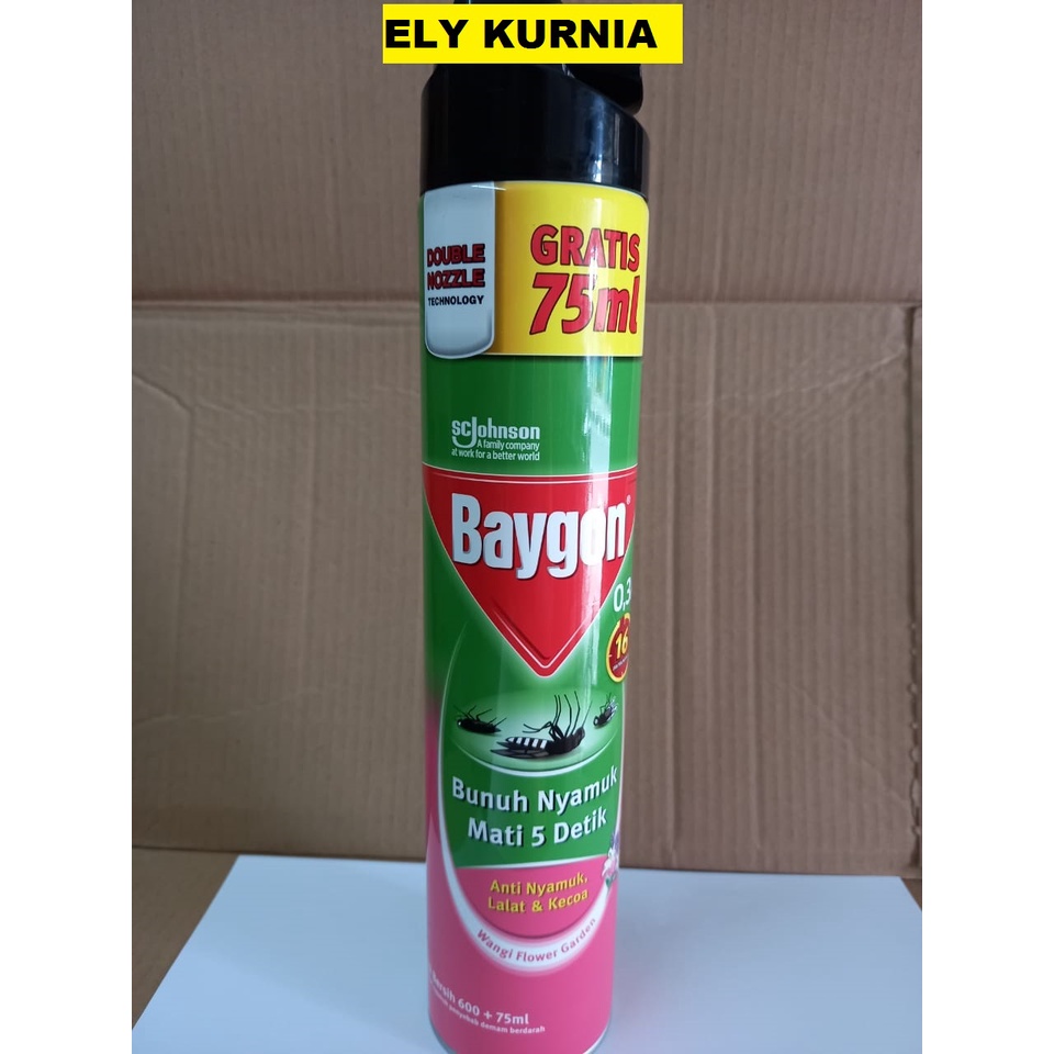 Jual Baygon Aerosol Spray Anti Nyamuk Lalat Kecoa 600 Ml Shopee