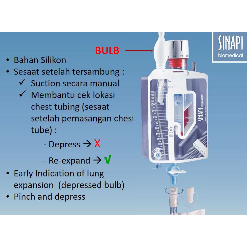 Jual CHEST DRAIN 1000 ml Sinapi | Shopee Indonesia