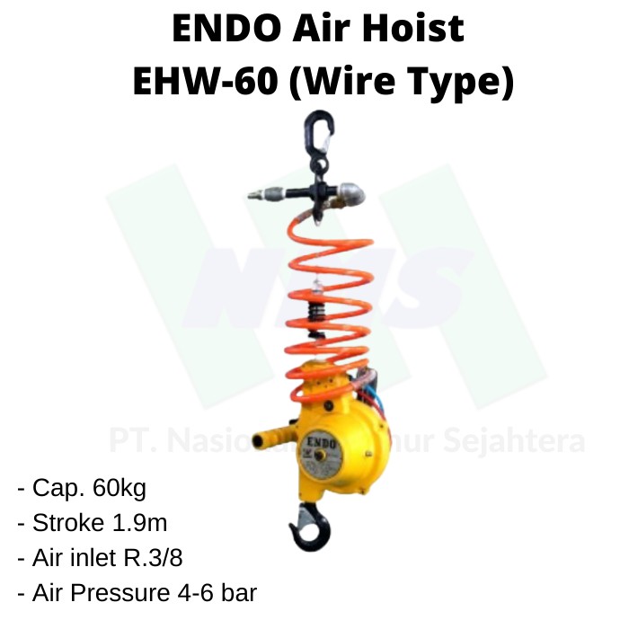 Jual ENDO Air Hoist EHW-60 (Wire Type) | Shopee Indonesia