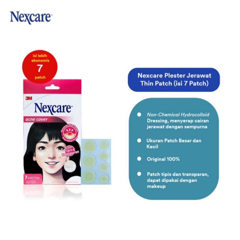 Jual 3M Nexcare Acne Cover Plester Jerawat Thin Pack Isi 7 Patch ED ...