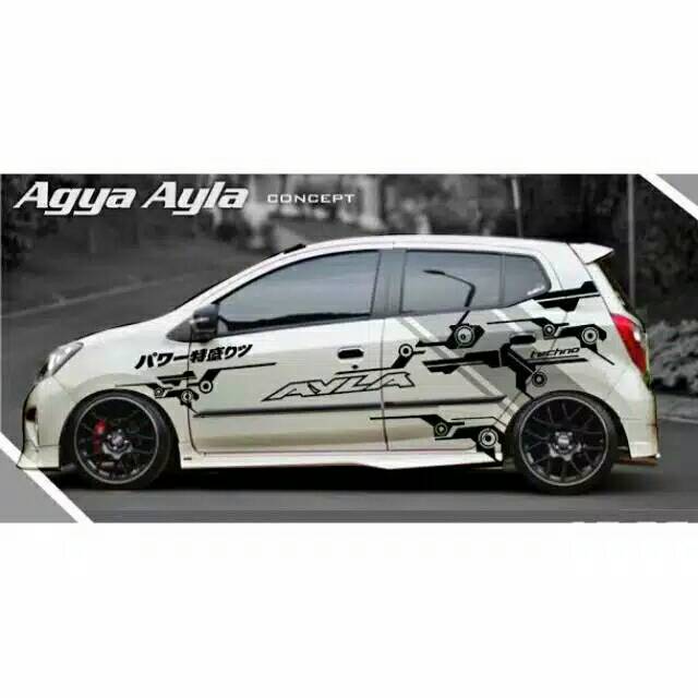 Jual Sticker cutting stiker mobil agya ayla all New honda | Shopee ...
