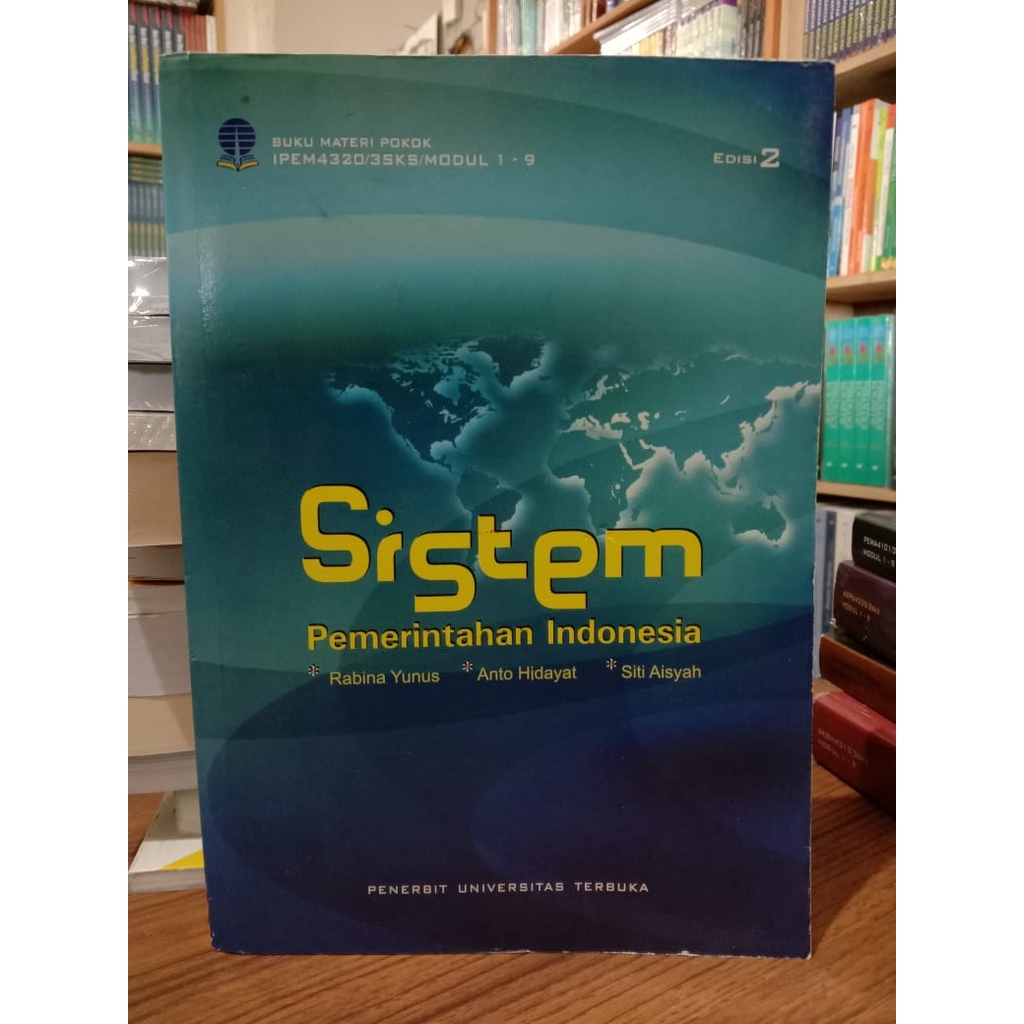 Jual Buku Materi Pokok Edisi 2 Sistem Pemerintahan Indonesia - Rabina ...