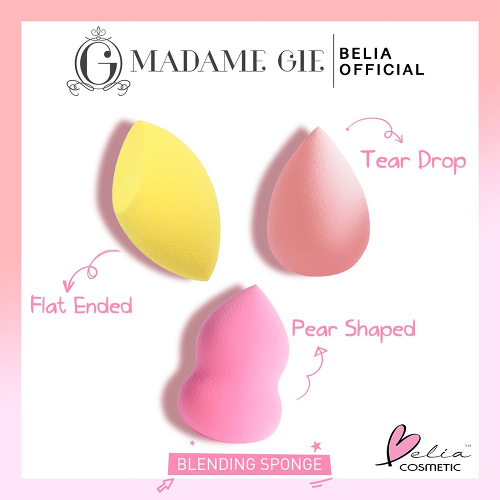Jual BELIA MADAME GIE Blending Sponge Makeup Beauty Blender Spons ...