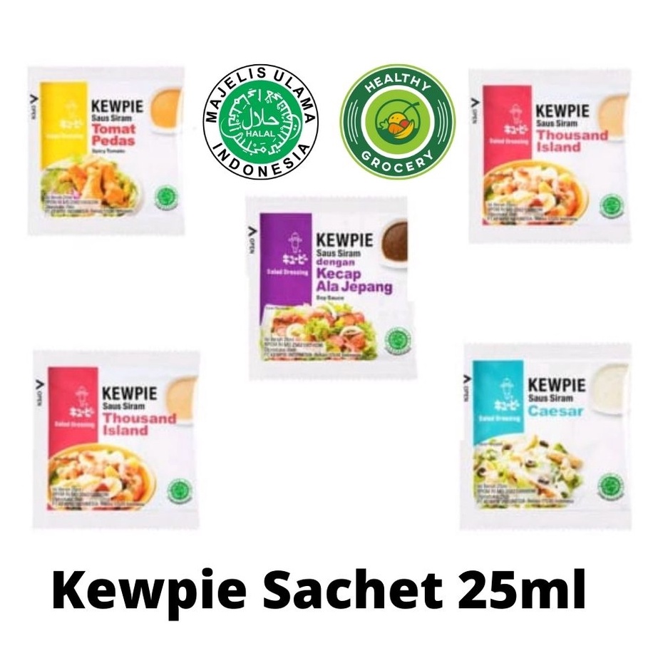 Jual Kewpie Salad Dressing Sachet 25ml Wijen Sangrai / Caesar