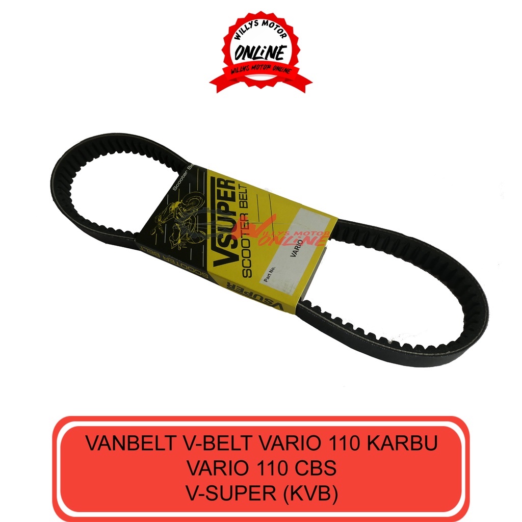 Jual V Belt Vanbelt Vario Karbu 110 Vari Techno Cbs 110 V Super Kvb