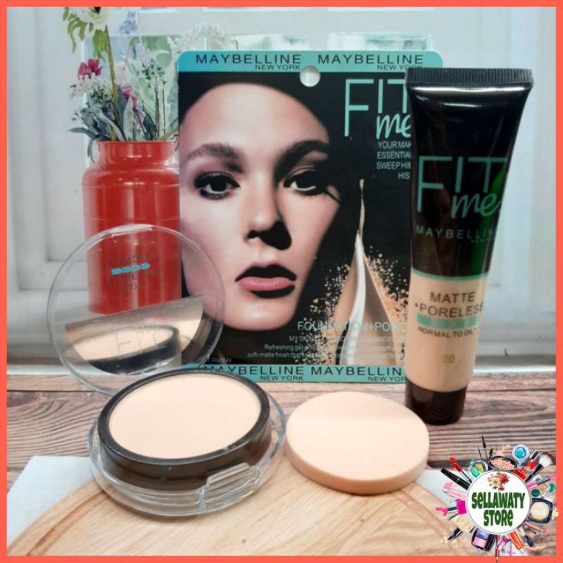 Jual Maybelline Fit Me 2 In 1[ Foundation Bedak ] Shopee Indonesia