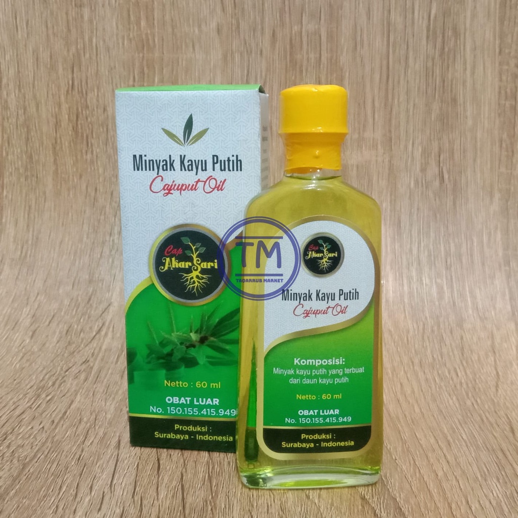 Jual Minyak Kayu Putih Cajuput Oil Cap Akar Sari 60ml Original | Shopee ...