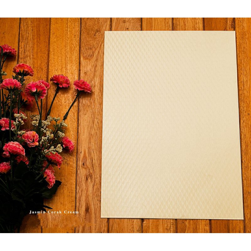 Jual Jasmin corak cream A4, maxine paper / Falcon paper | Shopee Indonesia