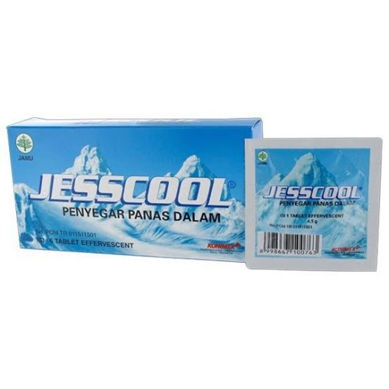 Jual Jesscool isi 6 tablet effervescent - penyegar panas dalam | Shopee ...