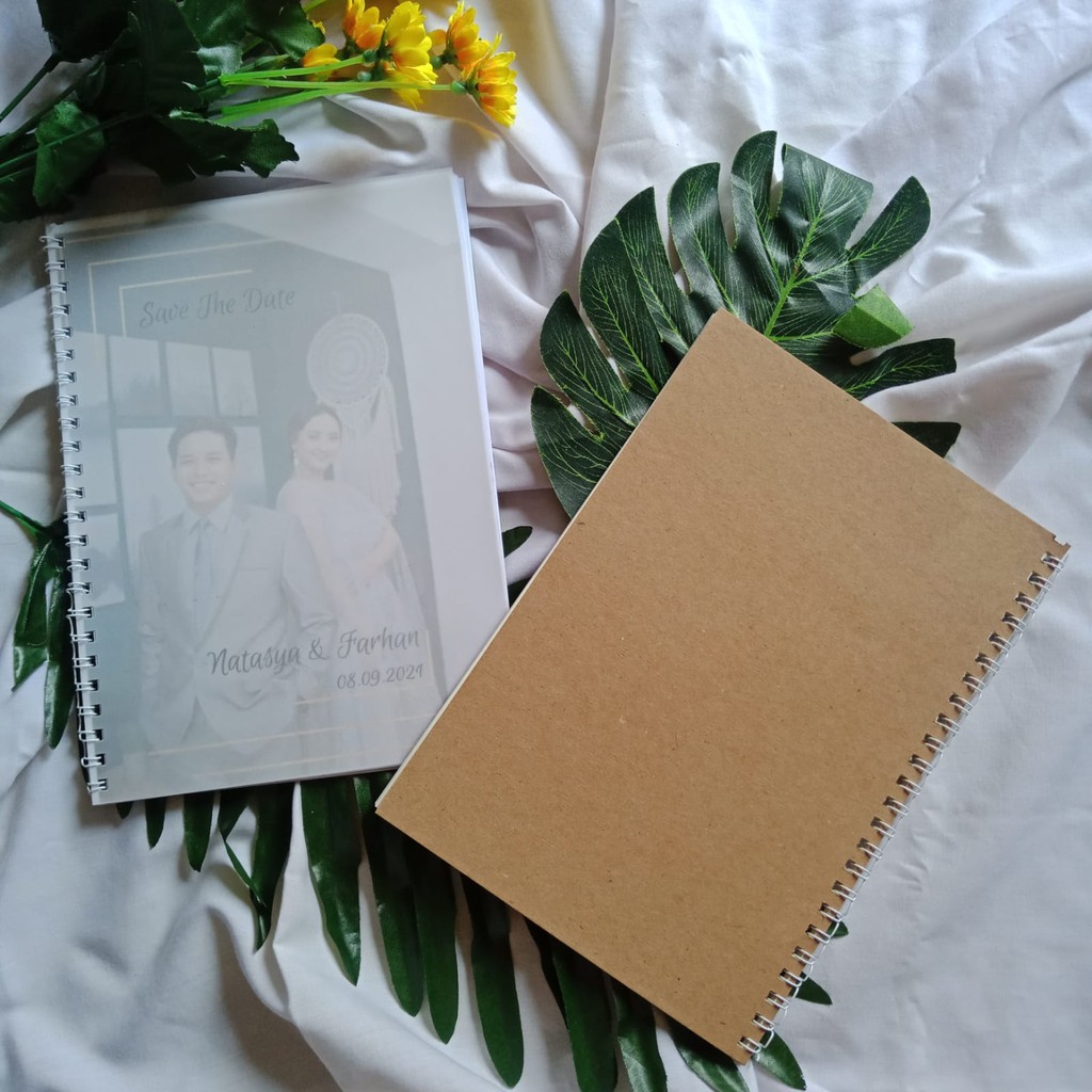 Jual Undangan Pernikahan Unik bentuk Notebook Bisa jadi Undangan ...