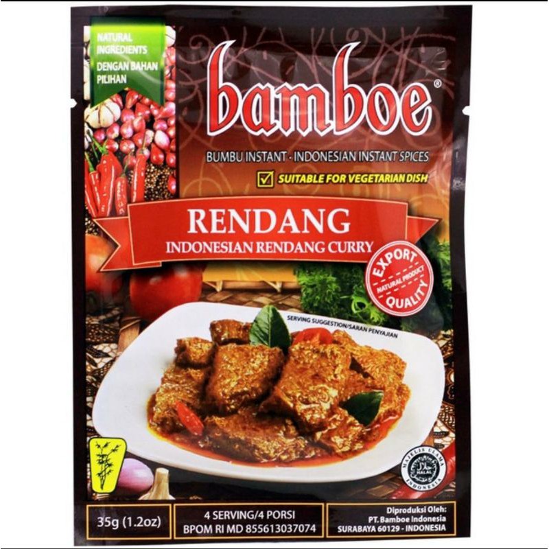 Jual Bamboe Bumbu Racik Bumbu Masak Instant Gr Rasa Tom Yum Gule Rendang Empal Bulgogi