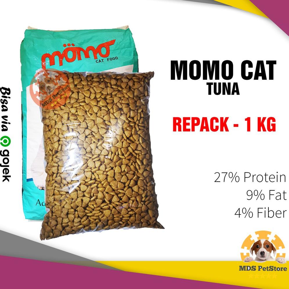 Jual ((BISA COD)) Momo Cat Food 1 Kg makanan kucing catfood tuna 1kg