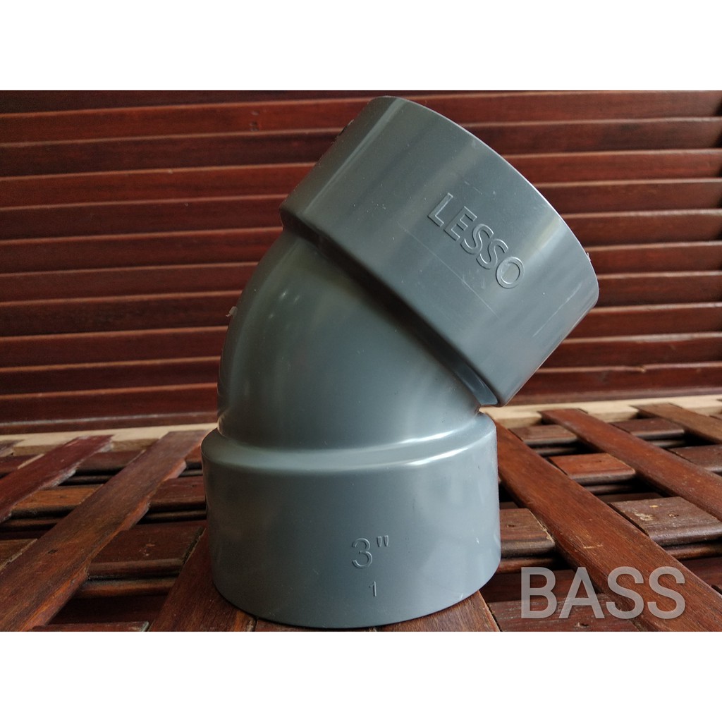 Jual Elbow Knee PVC LESSO D 45* 3
