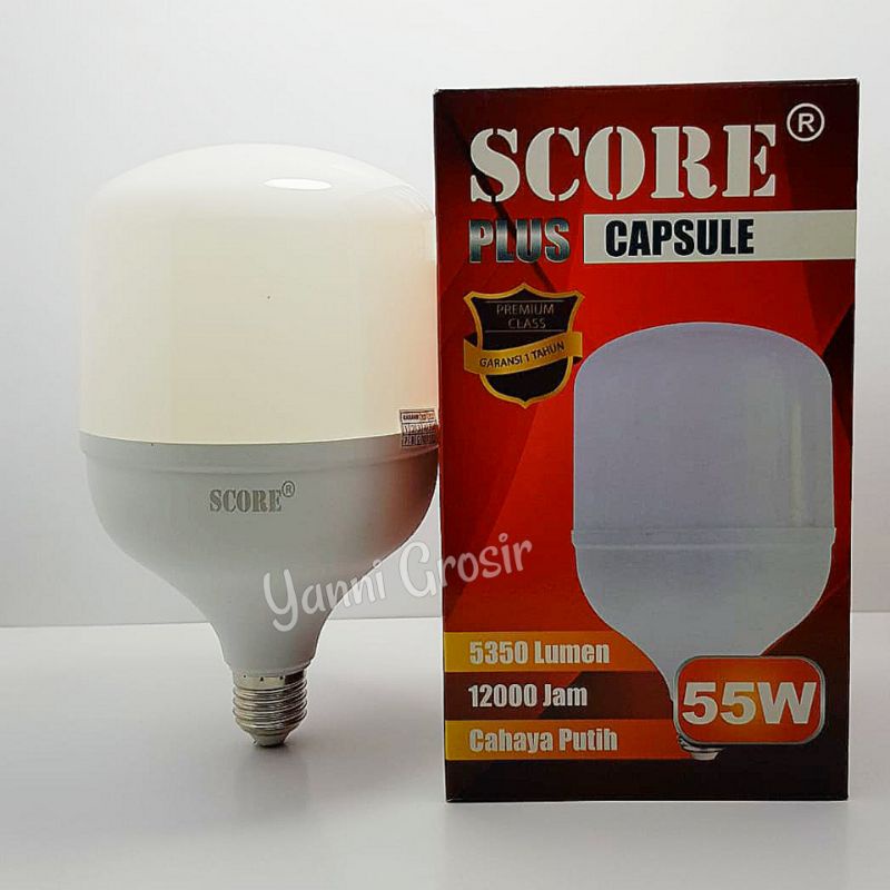 Jual Lampu Bohlam LED Score Plus Capsule 55 watt | Shopee Indonesia