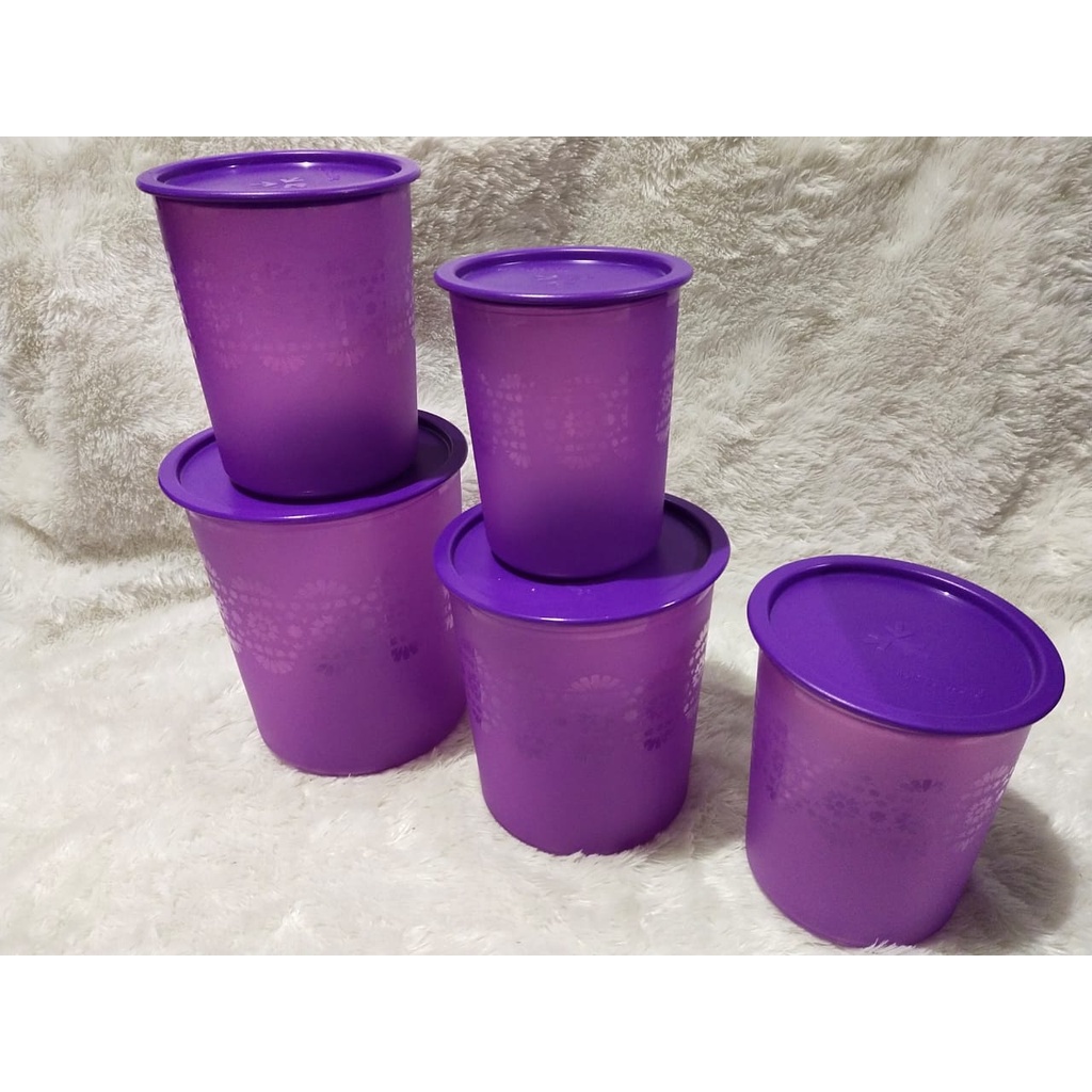 Jual mosaic canister set ungu toples free 1 pcs toples tupperware