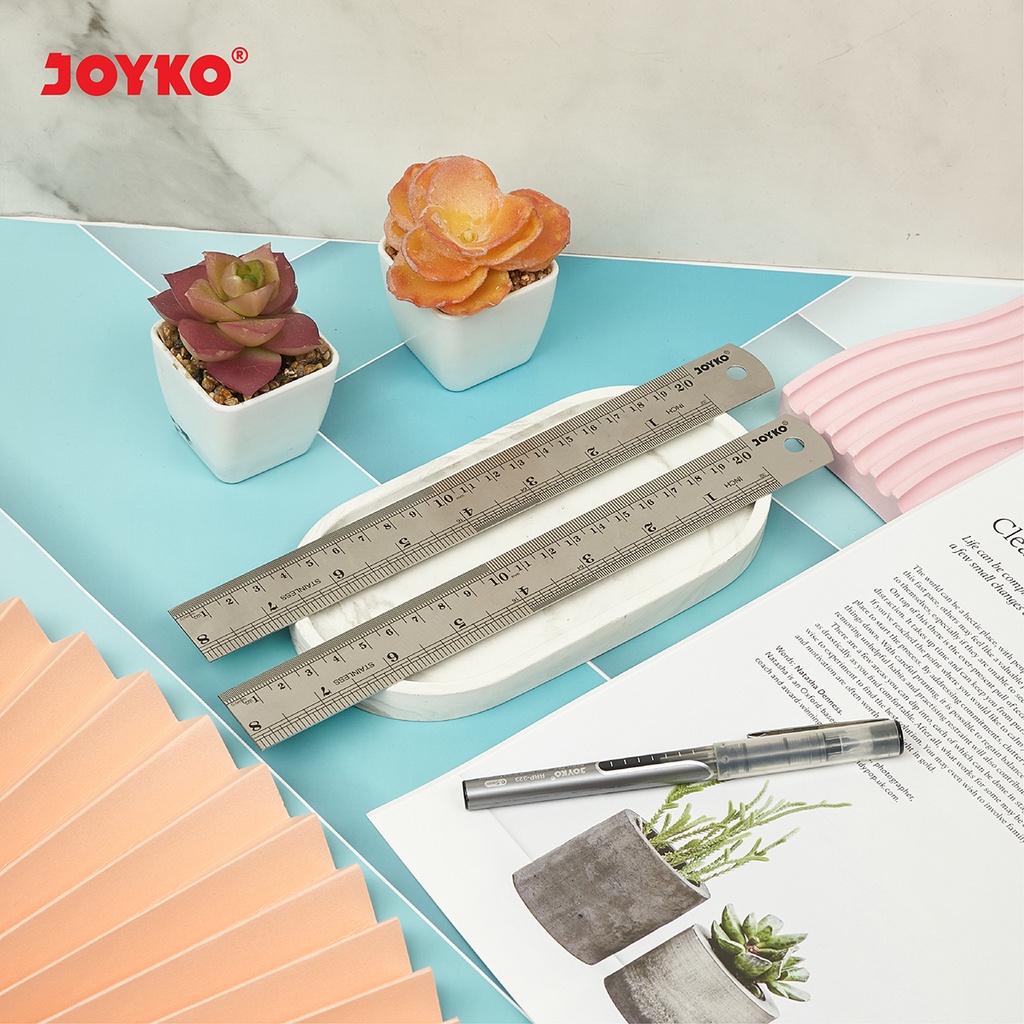 Jual Joyko Stainless Steel Ruler Penggaris Besi | Shopee Indonesia