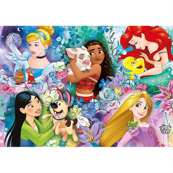 Jual Clementoni 26995 Disney Princess Moana Mulan Ariel Puzzle 60 pcs ...