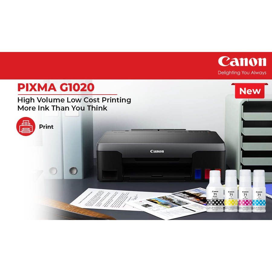 Jual Printer Canon PIXMA Ink Efficient G1020 New | Shopee Indonesia