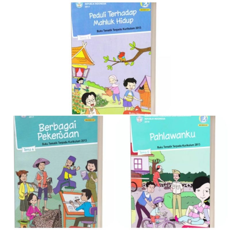 Jual Ori Paket Buku Teks Tematik K Dikbud Kelas Tema Semester Edisi Revisi Terbaru