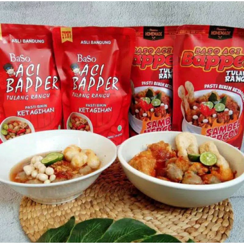 Jual Baci Baso Aci Bapper Tulang Rangu Original And Mercon Shopee