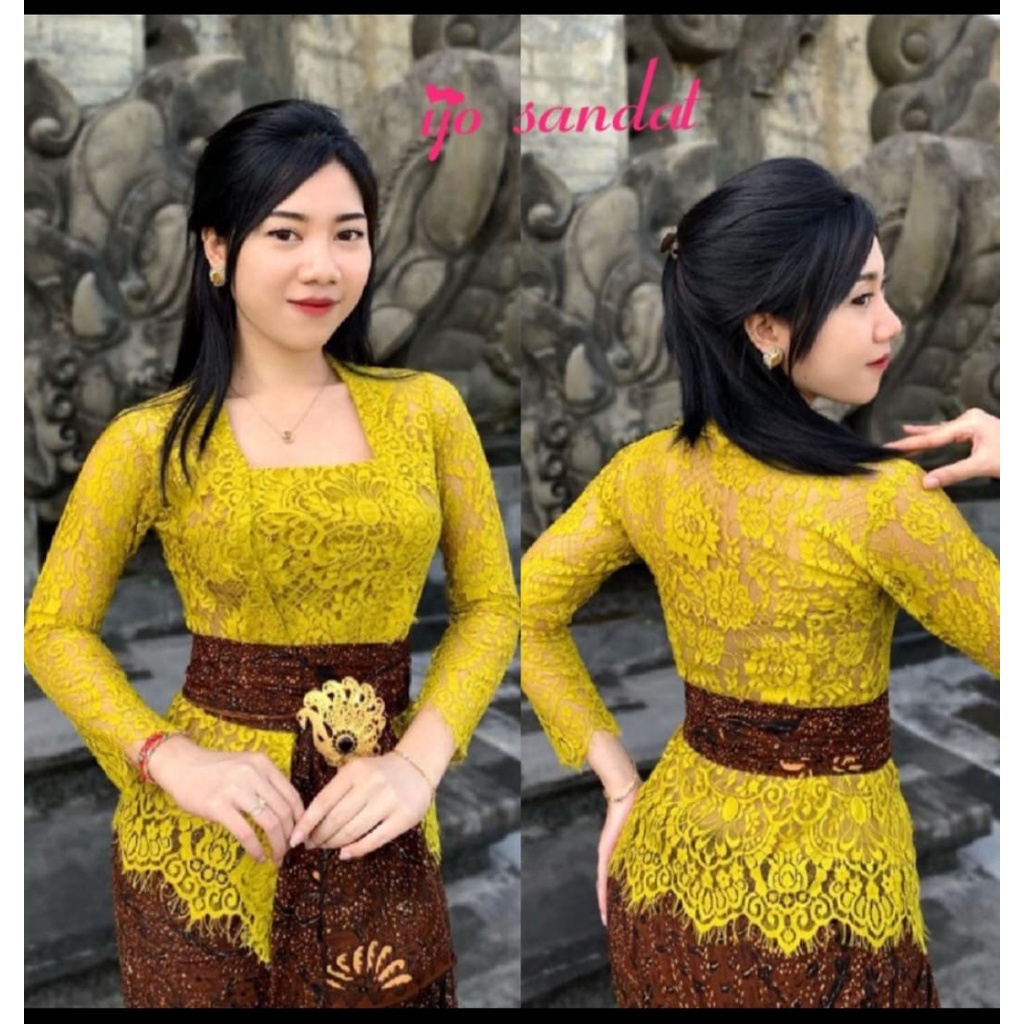 Jual KEBAYA BALI BROKAT SEMI PRANCIS KEBAYA BROKAT KUTU BARU MODERN