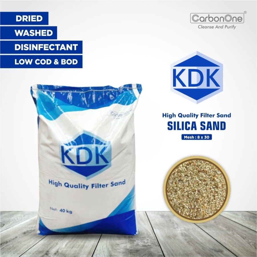 Jual Pasir Silika Filter Air Pasir Silika KDK 8X30 40KG Shopee