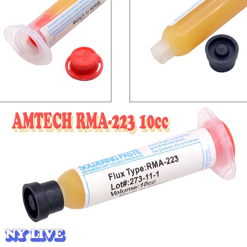 Jual FLUX AMTECH RMA-223 10CC OC | Shopee Indonesia